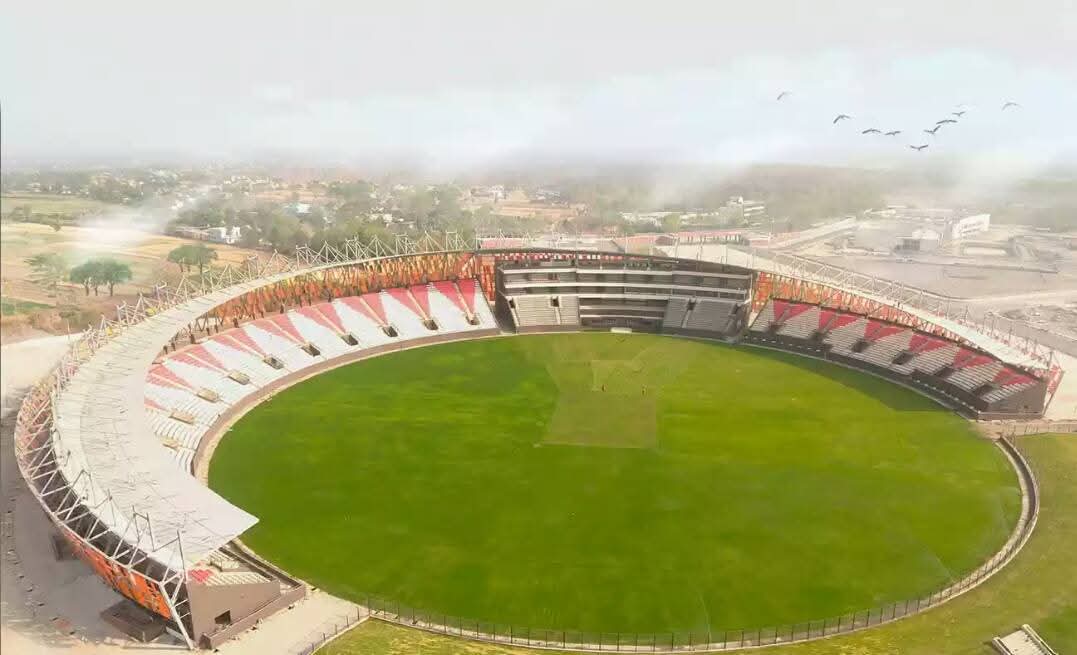 Athletics stadium at Manaskhand Khel Parisar